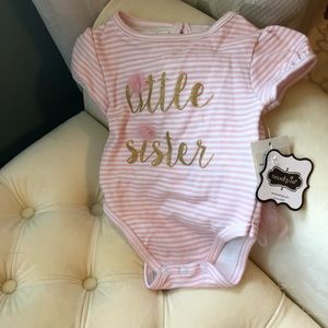 NWT little sister onsie